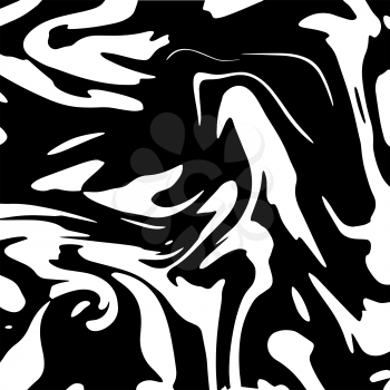 Abstract fluid black and white background. Vector format