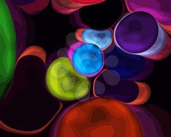 Abstract art - red ball , backdrop (wallpaper)background