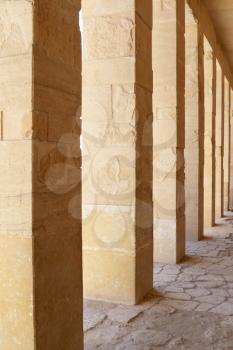 Pillars in Hatshepsut Temple at Luxor.Egypt