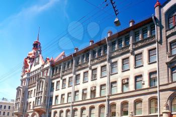 Urban city View of Saint-Petersburg.Russia