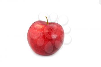 Sinngle apple . Isolated over white