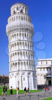 The Famous leaning tower in Pisa. Italy.