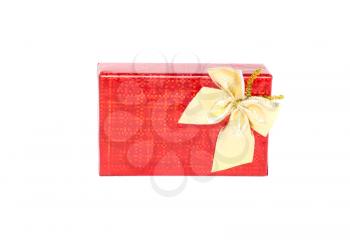 Pile of Christmas and New Year gift boxes. Isolated over white background