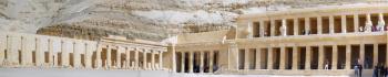 Overview Temple of Queen Hatshepsut at Luxor .Egypt