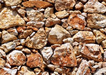 Texture of laying rocks. Background.