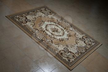 Persian Rug Isolated On Tiles