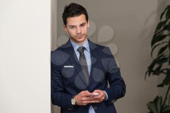 Young Businessman Talking On The Phone