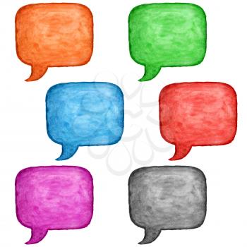 Royalty Free Clipart Image of Speech Bubbles