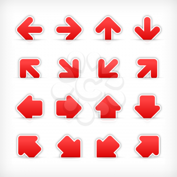 Royalty Free Clipart Image of a Set of Arrow Icons