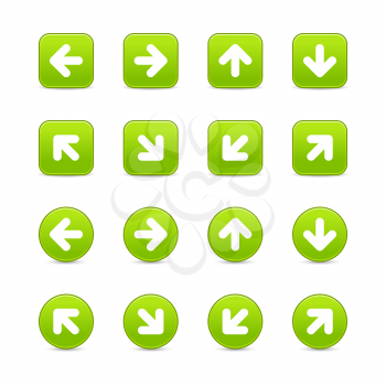 Royalty Free Clipart Image of a Set of Arrow Icons