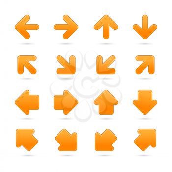 Royalty Free Clipart Image of a Set of Arrows