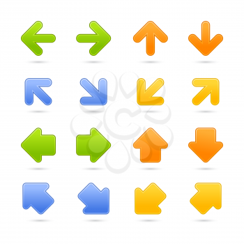 Royalty Free Clipart Image of a Set of Arrows