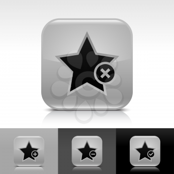 Royalty Free Clipart Image of a Set of Star Icons