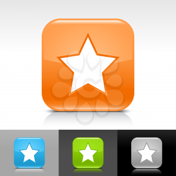 Royalty Free Clipart Image of a Set of Star Icons