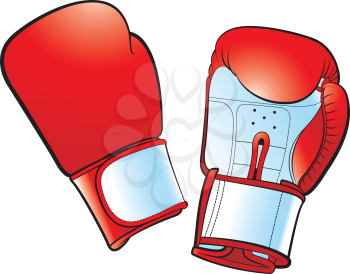 Royalty Free Clipart Image of Boxing Gloves