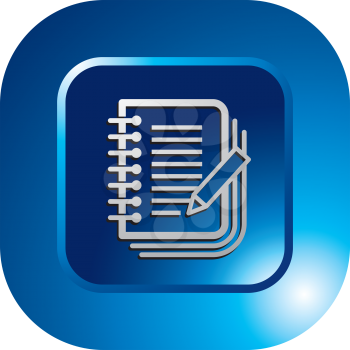 Royalty Free Clipart Image of a Report Icon