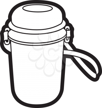 Royalty Free Clipart Image of a Water Bottle