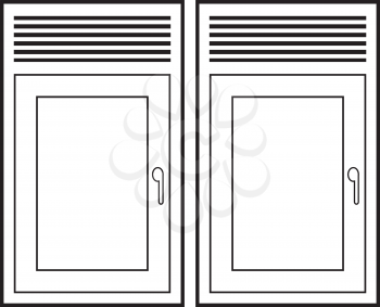 Royalty Free Clipart Image of Windows