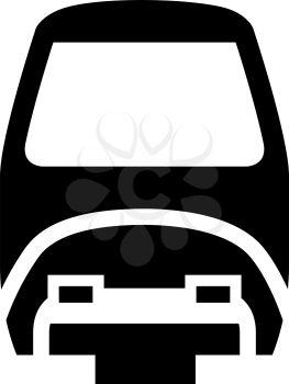 Black icon isolated on white background, flat style