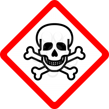 Toxic, new safety symbol, vector illustration