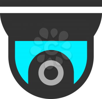 Video surveillance camera, vector illustration