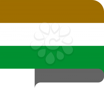 Flag of Transkei horizontal shape, pointer for world map