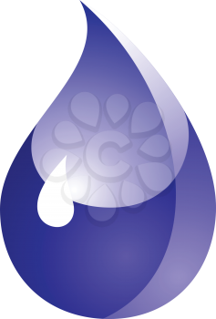Water drop trendy icon. Design element for your logo