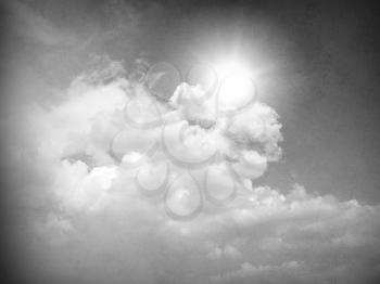 Royalty Free Photo of a Sky With Clouds and the Sun