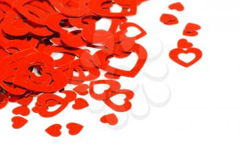 Royalty Free Photo of Hearts on White