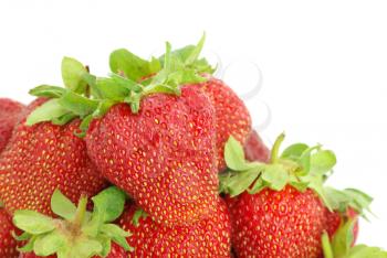 strawberries isolated over white background