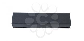 Horizontal photo of closed texture pen case on white background