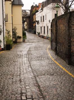 Vertical Photo of a quiet street in London of United Kingdom