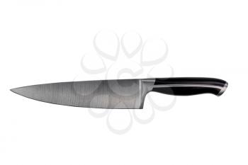 New steel kitchen knife isolated on a white background 
