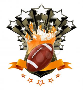 American Football Emblem, vector