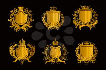 Shields, set of Design Elements