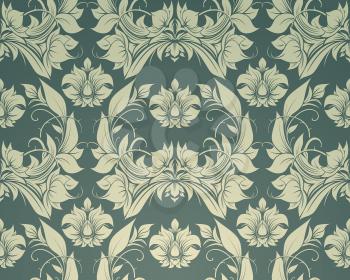 Seamless wallpaper pattern, vector