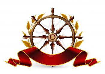 Wheel Emblem, vector