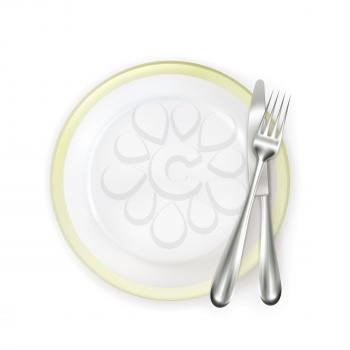 Dinner place setting, vector