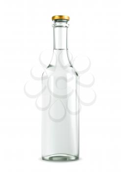 Alcohol drink in bottle vector illustration