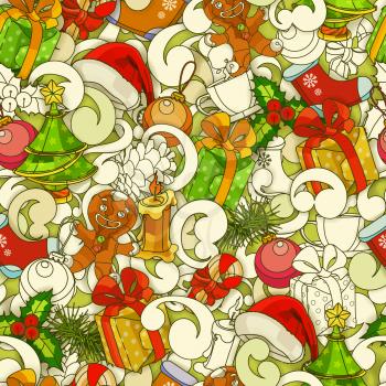 Christmas seamless, vector pattern