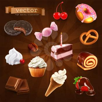Confectionery, vector set 2