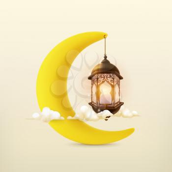 Ramadan kareem, 3d vector icon