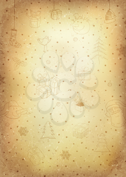 Vintage Christmas Background.  Vector