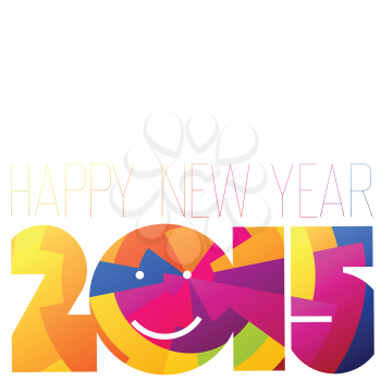 Happy New Year 2015 Colorful Design