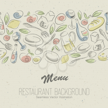 Restaurant menu elegant design. Vector