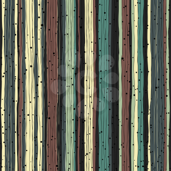 Abstract retro pattern. Seamless hand-drawn lines and dots vector design.