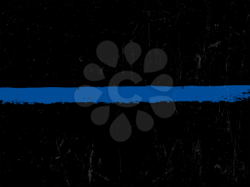 The Thin Blue Line. Police symbol. 