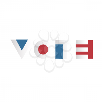 Voting concept. Voting Campaign Election Typography. 