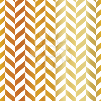 Gold chevron seamless pattern. Golden gradient design element. Abstract geometric background.