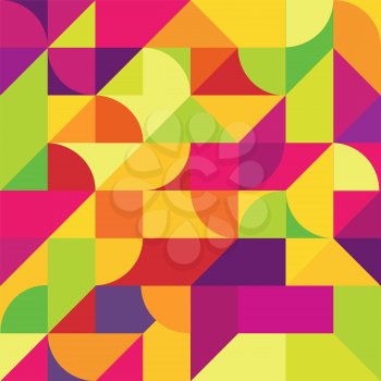 Multi-colored Abstract Geometric Shapes Background. Vector background